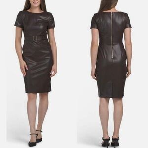 Calvin Klein Dark Brown Midi Dress